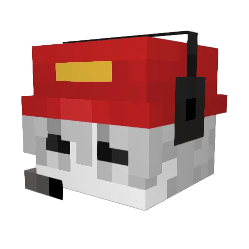 D333333 Minecraft avatar head, 3D render