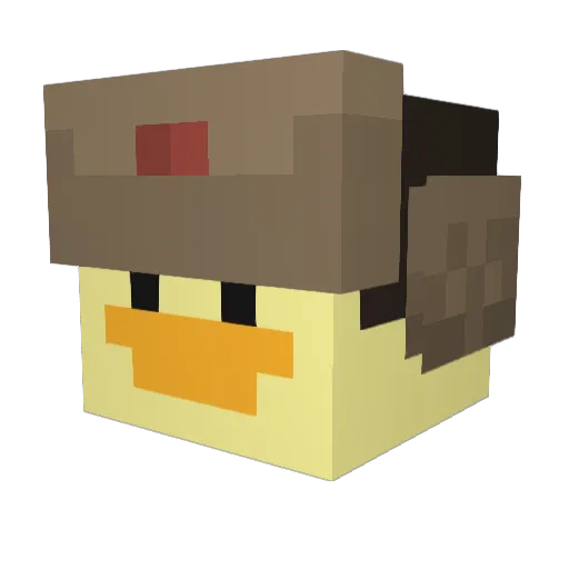 D33D0w Minecraft avatar head, 3D render