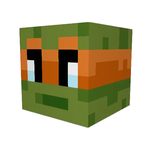 D33P1N1T Minecraft avatar head, 3D render