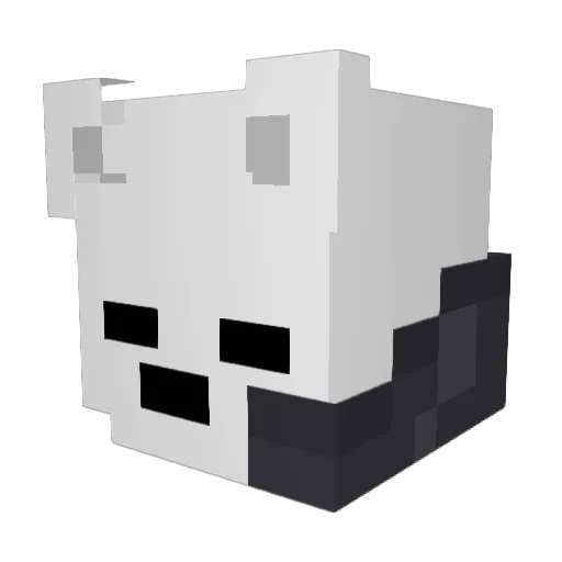 D33Z69 Minecraft avatar head, 3D render
