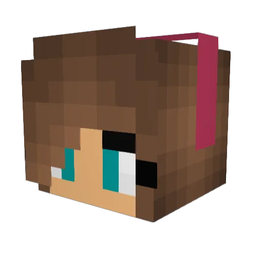 D33tj3 Minecraft avatar head, 3D render