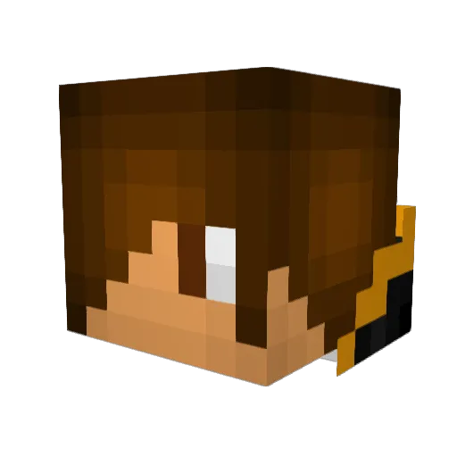 D34thW15h3r Minecraft avatar head, 3D render
