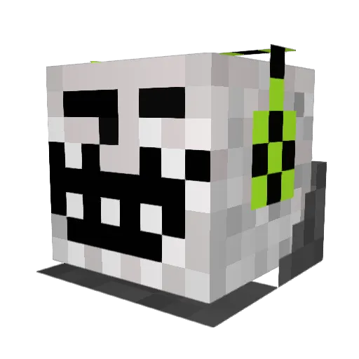 D34thst4r Minecraft avatar head, 3D render