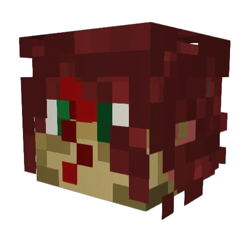 D3ADPOOL2010 Minecraft avatar head, 3D render