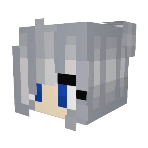 D3ATH5CENE Minecraft avatar head, 3D render