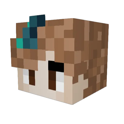 D3ATHFURY77 Minecraft avatar head, 3D render