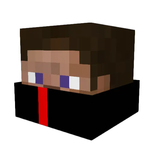 D3ATHRACE Minecraft avatar head, 3D render