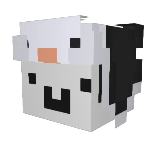 D3BOL_IQ Minecraft avatar head, 3D render