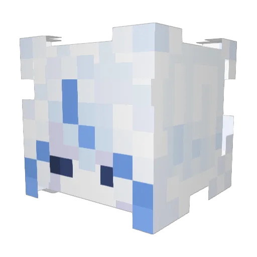 D3CE1TT Minecraft avatar head, 3D render