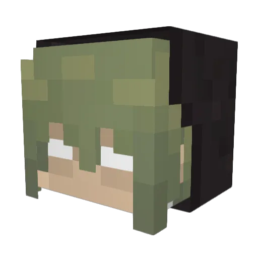 D3EX_Altair Minecraft avatar head, 3D render