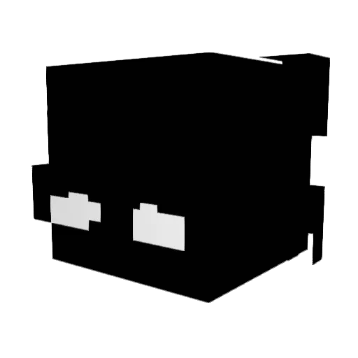 D3IVS Minecraft avatar head, 3D render