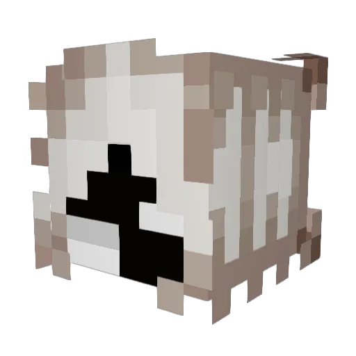 D3LT4__001 Minecraft avatar head, 3D render
