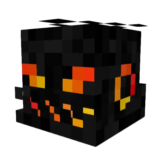 D3M0N166 Minecraft avatar head, 3D render