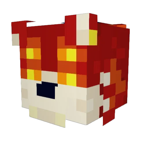 D3M1G0RG0N Minecraft avatar head, 3D render