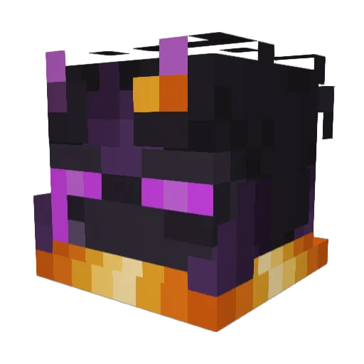 D3MOLITION_3XP Minecraft avatar head, 3D render