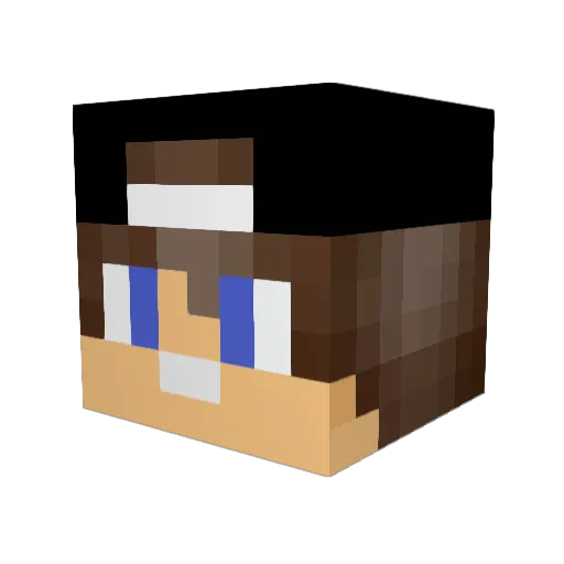 D3Ms0n Minecraft avatar head, 3D render