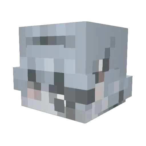 D3NCIFY Minecraft avatar head, 3D render