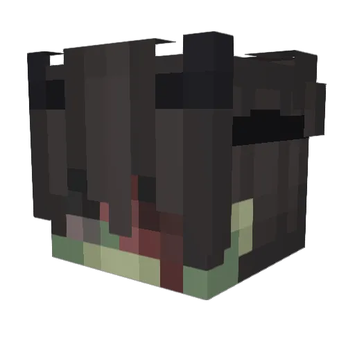 D3S1GN3R Minecraft avatar head, 3D render