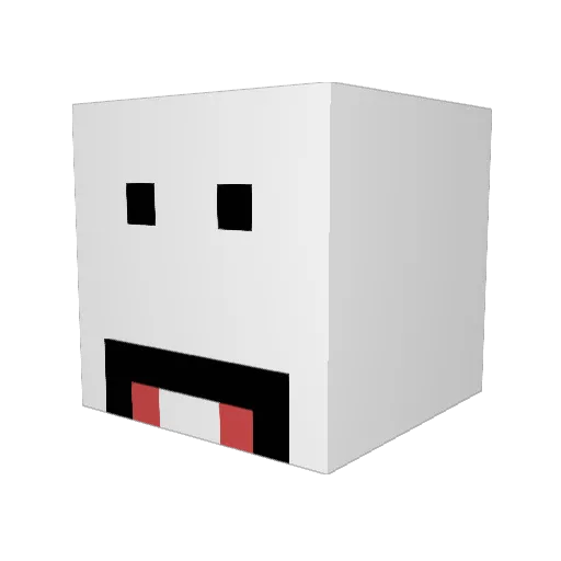 D3STROY3R54 Minecraft avatar head, 3D render