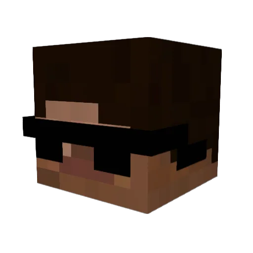 D3S_AL3M Minecraft avatar head, 3D render
