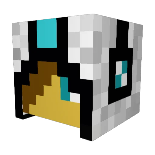 D3ViLSoLdi3R Minecraft avatar head, 3D render