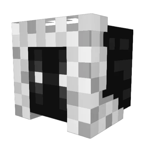 D3adUn1corn Minecraft avatar head, 3D render