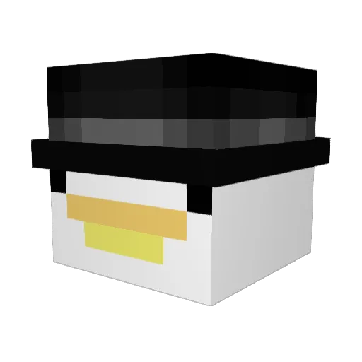 D3ad_Duck Minecraft avatar head, 3D render