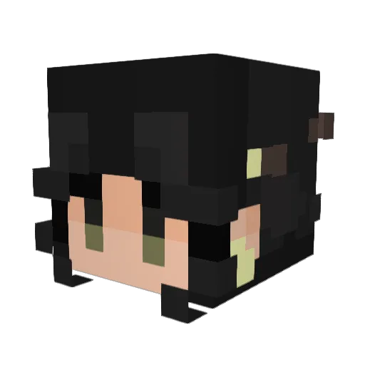 D3adlyKitt3nz Minecraft avatar head, 3D render