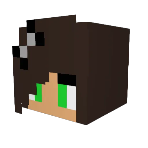 D3ath4rmA80v3 Minecraft avatar head, 3D render