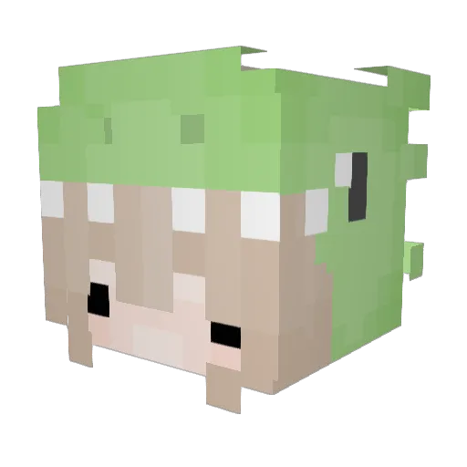 D3athbycloud Minecraft avatar head, 3D render