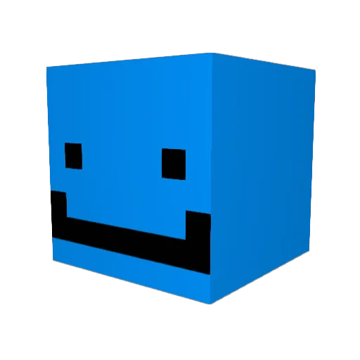 D3bet0 Minecraft avatar head, 3D render