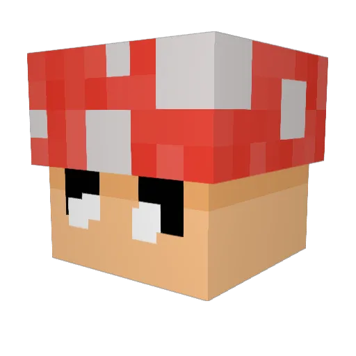 D3cozzzz Minecraft avatar head, 3D render