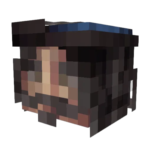 D3dW4tch3R Minecraft avatar head, 3D render