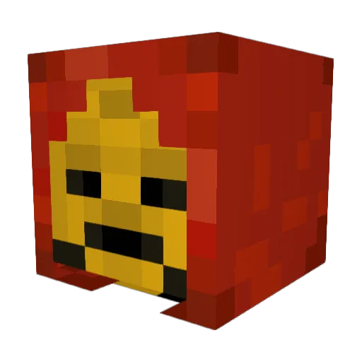 D3dde Minecraft avatar head, 3D render