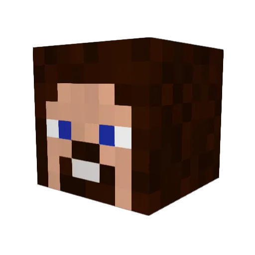 D3emonic Minecraft avatar head, 3D render