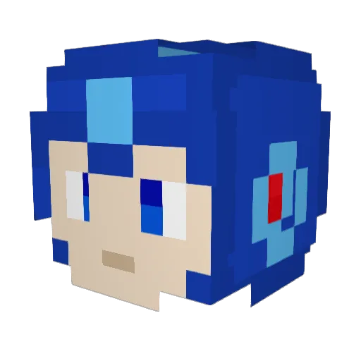 D3erpyDan Minecraft avatar head, 3D render
