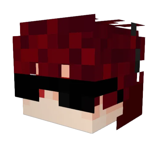 D3faultGamer Minecraft avatar head, 3D render