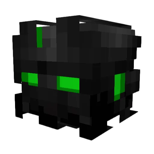 D3l0ck Minecraft avatar head, 3D render