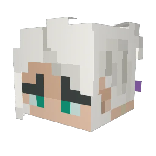 D3ltaStar_ Minecraft avatar head, 3D render