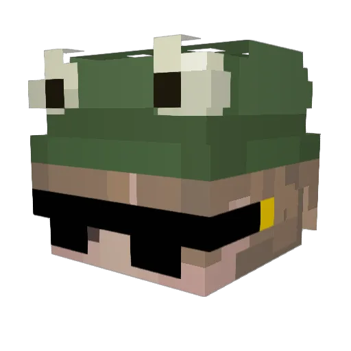 D3lta_XD_ Minecraft avatar head, 3D render
