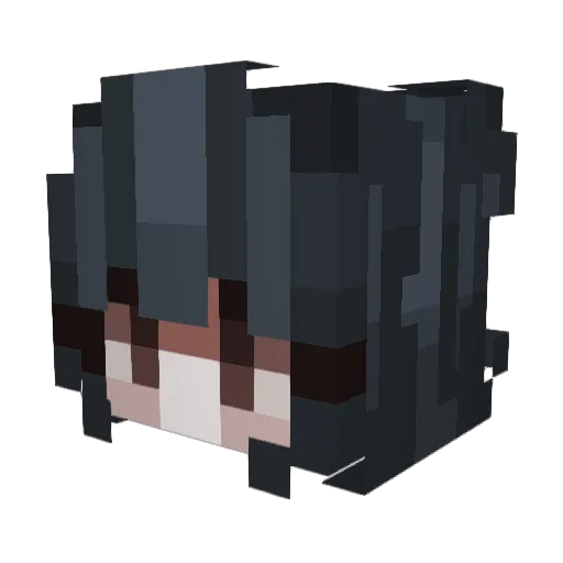 D3ltaprof Minecraft avatar head, 3D render