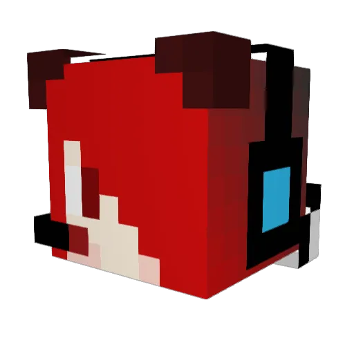 D3luxo Minecraft avatar head, 3D render