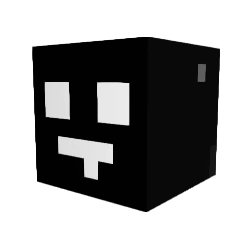 D3m0nn69 Minecraft avatar head, 3D render