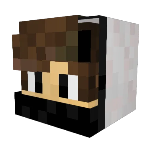D3monLyF Minecraft avatar head, 3D render