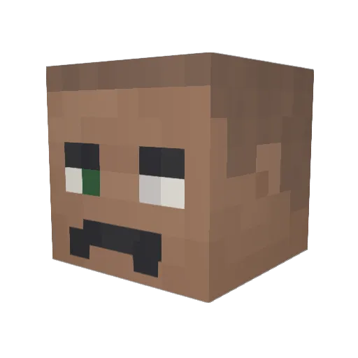 D3monicBread Minecraft avatar head, 3D render