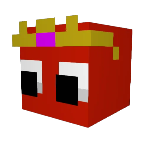 D3monser Minecraft avatar head, 3D render