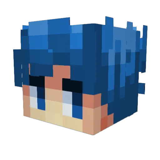 D3moteado_ Minecraft avatar head, 3D render