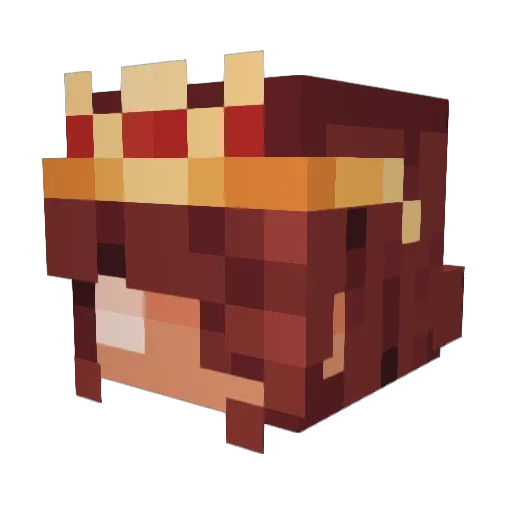 D3ndyXD Minecraft avatar head, 3D render