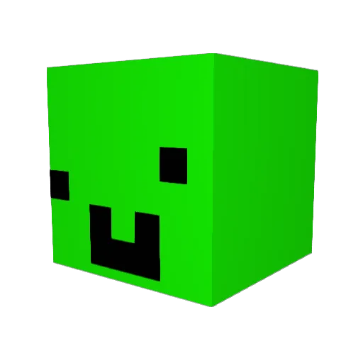 D3nie Minecraft avatar head, 3D render