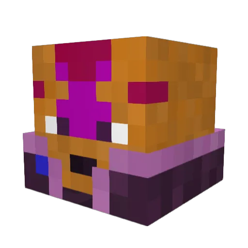 D3nton_ Minecraft avatar head, 3D render